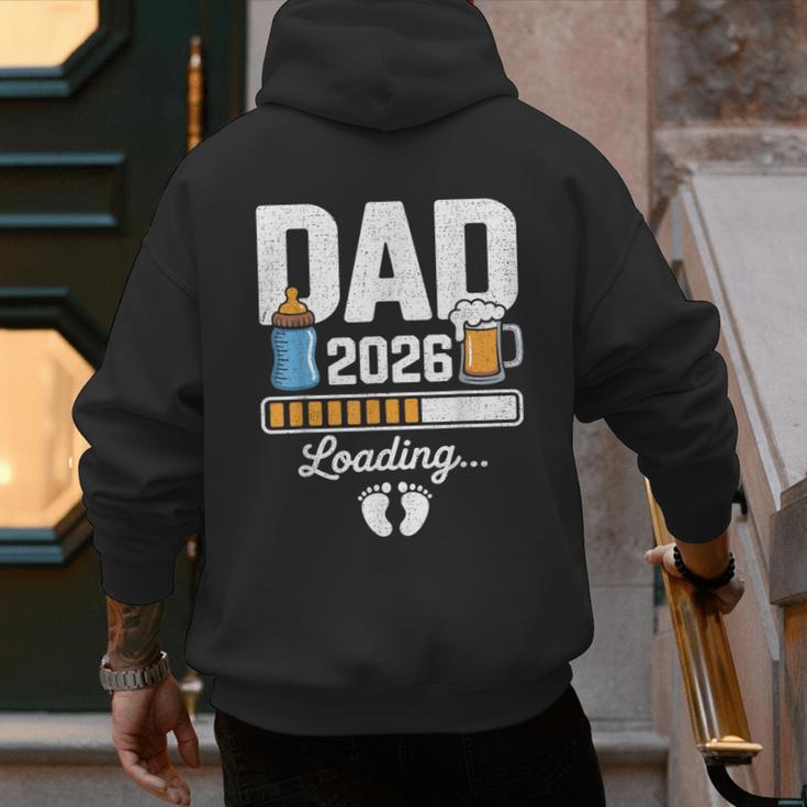 Dad 2026 Loading Expecting New Baby Announcement Men Men's Hoodie Back Print