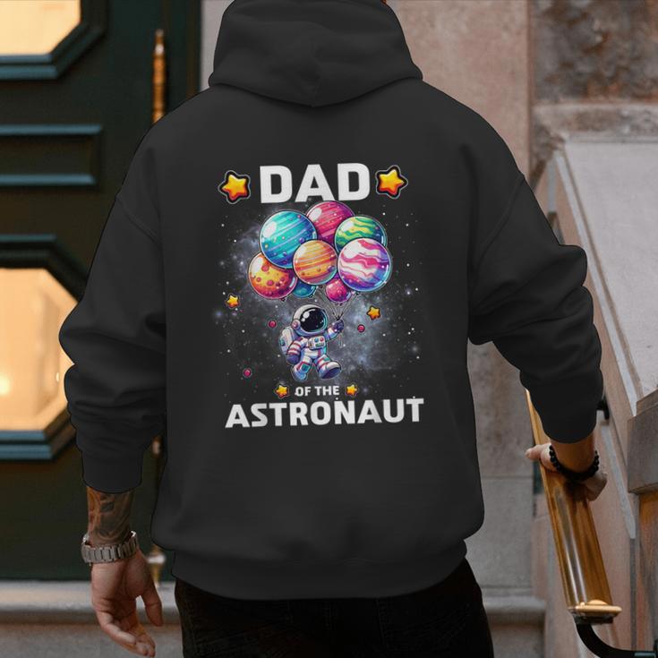 Dad Of The Astronaut Space Theme First Birthday Party Men's Hoodie Back Print Dad Of The Astronaut Space Theme First Birthday Party Men's Hoodie Back Print