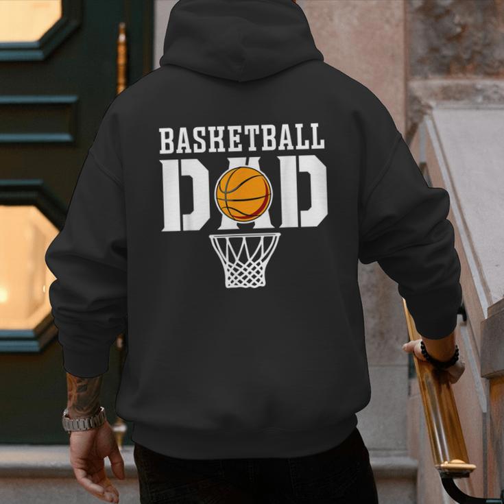Dad Basketball Apparel Basketball Dad Men's Hoodie Back Print