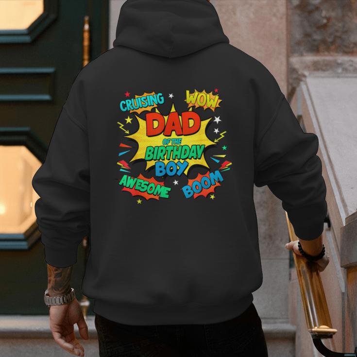 Dad Of The Birthday Boy Shirt Father Superhero Comic Party Men's Hoodie Back Print Dad Of The Birthday Boy Shirt Father Superhero Comic Party Men's Hoodie Back Print
