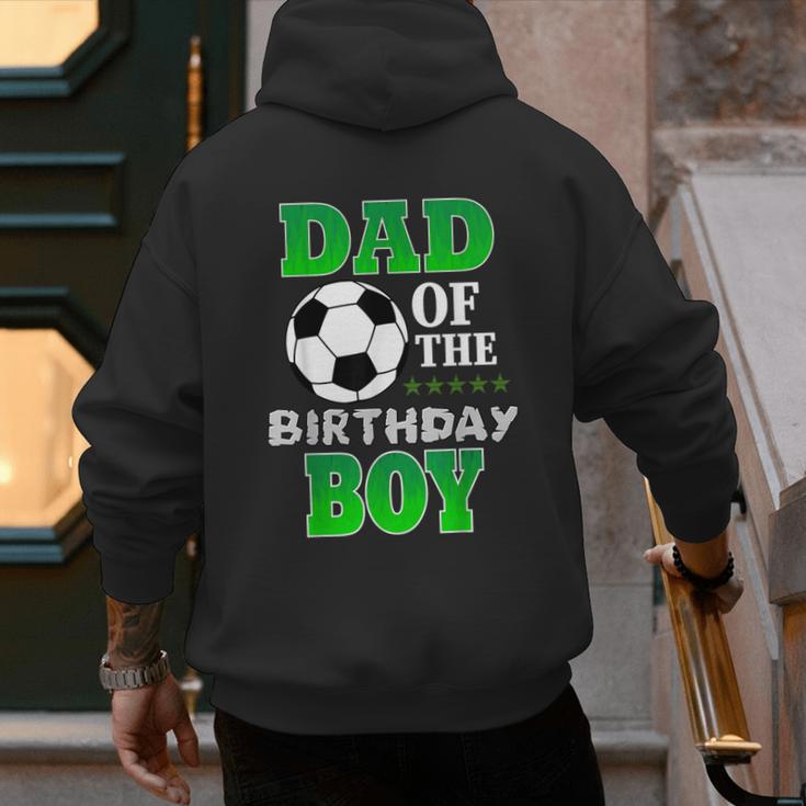Dad Of The Birthday Boy Soccer Stars Outfit Men's Hoodie Back Print Dad Of The Birthday Boy Soccer Stars Outfit Men's Hoodie Back Print
