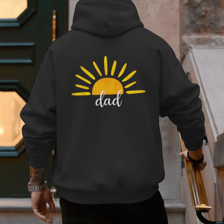 Dad Of The Birthday First Trip Around The Sun Birthday Men's Hoodie Back Print