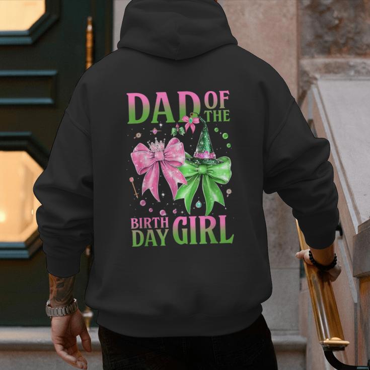 Dad Of The Birthday Girl Coquette Matching Family Party Men's Hoodie Back Print