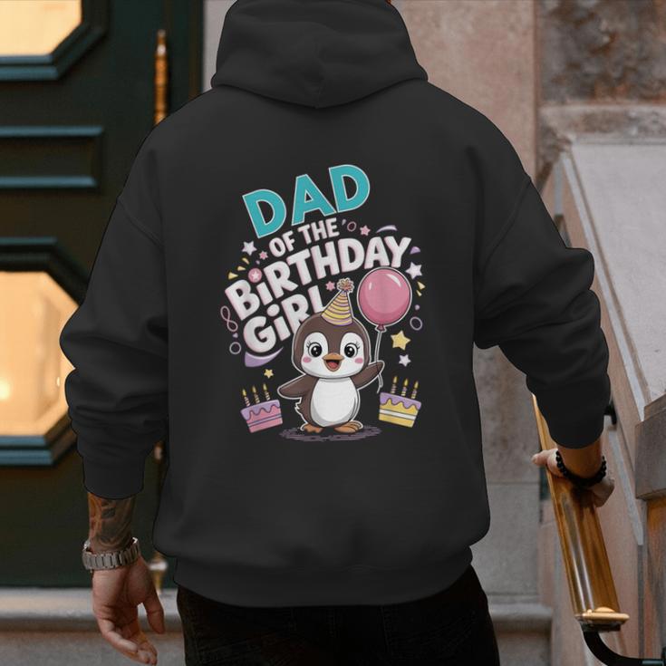 Dad Of The Birthday Girl Pesto Baby Penguin Party Men's Hoodie Back Print Dad Of The Birthday Girl Pesto Baby Penguin Party Men's Hoodie Back Print