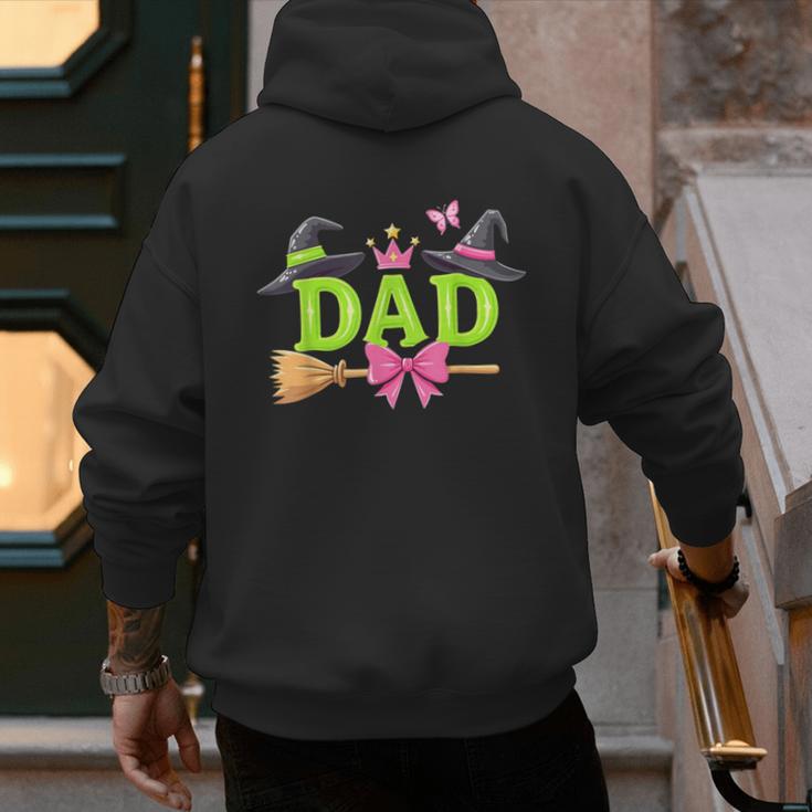 Dad Of The Birthday Girl Witch Family Party Decorations Men's Hoodie Back Print