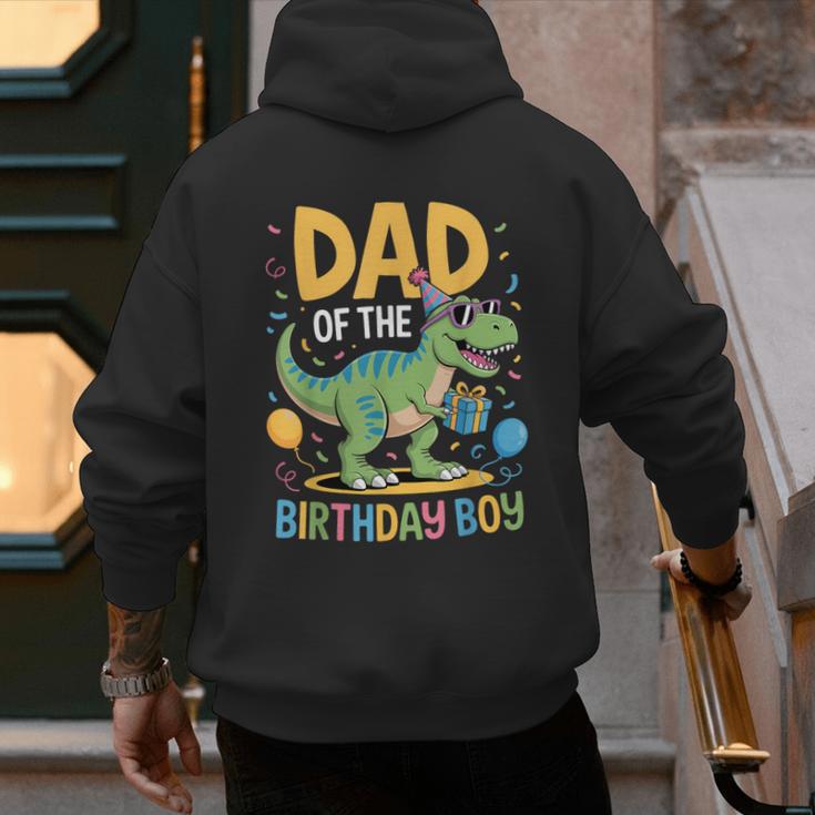 Dad Of The Birthday Party Outfit Dinosaur Squad Daddy Men's Hoodie Back Print Dad Of The Birthday Party Outfit Dinosaur Squad Daddy Men's Hoodie Back Print