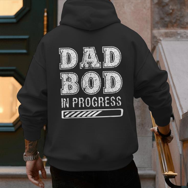 Dad Bod In Progress Men's Hoodie Back Print