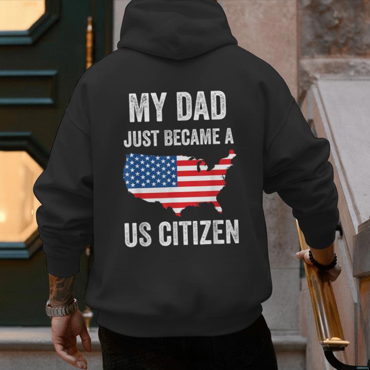 My Dad Just Became A US Citizen Proud New American Citizen Men's Hoodie Back Print My Dad Just Became A US Citizen Proud New American Citizen Men's Hoodie Back Print