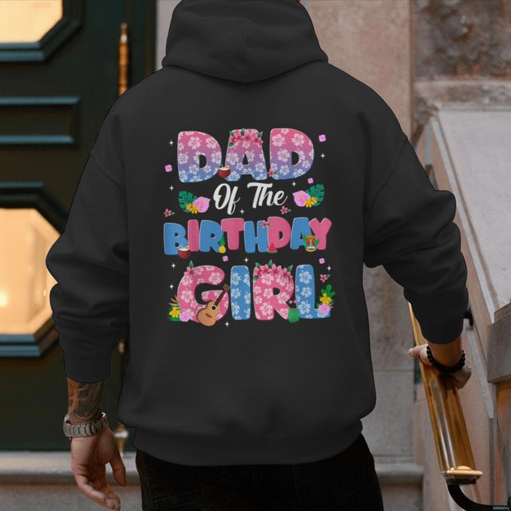 Dad And Mom Of The Birthday Girl Party Decor Family Matching Men's Hoodie Back Print