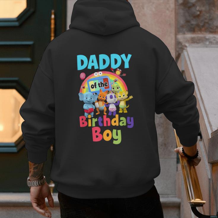 Dad And Mom Daddy Of The Birthday Boy Family Party Decor Men's Hoodie Back Print