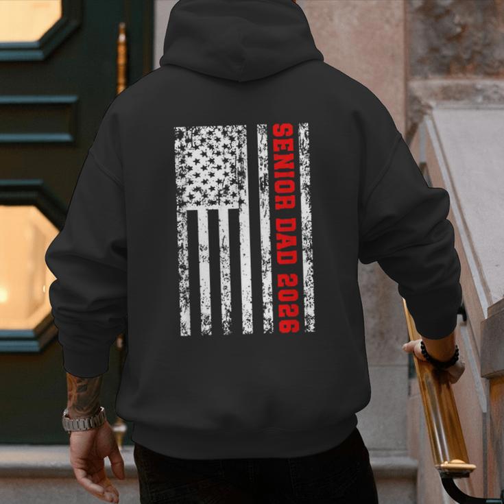 Dad Senior 2026 Proud Dad Of A Class Of 2026 Graduate Flag Men's Hoodie Back Print