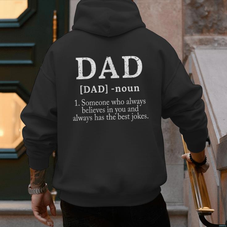 Dad Someone Who Always Believes In You Dad Definition Men's Hoodie Back Print Dad Someone Who Always Believes In You Dad Definition Men's Hoodie Back Print