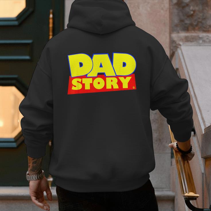 Dad Story Men's Hoodie Back Print
