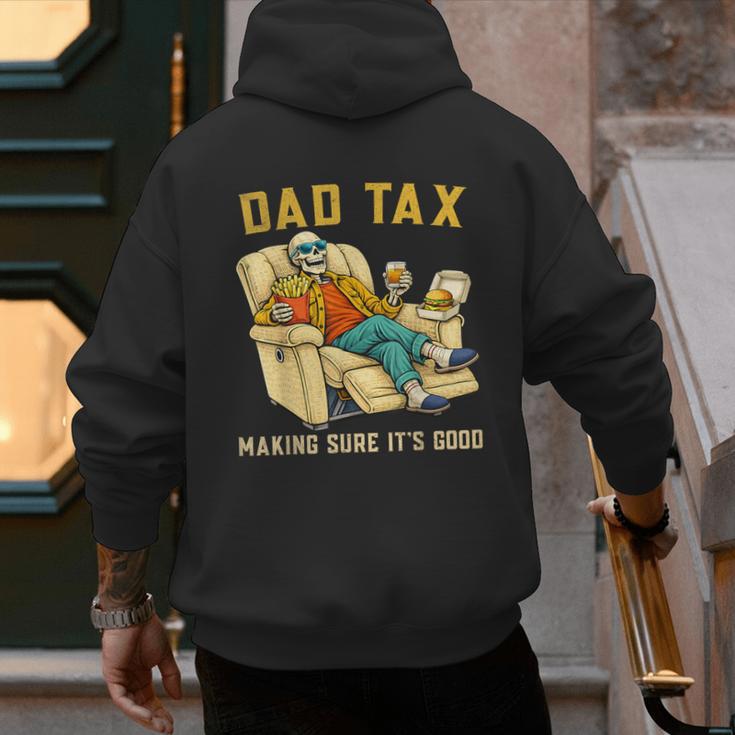 Dad Tax Graphic Tee Fathers Day Men's Hoodie Back Print