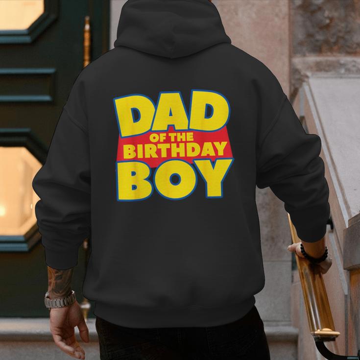 Dad Of The Toy Birthday Boy Story Theme B-Day Men's Hoodie Back Print
