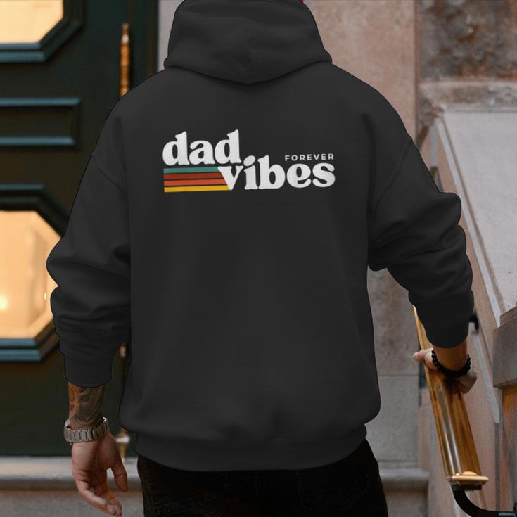 Dad-Vibes Forever Father Retro Vintage Men's Hoodie Back Print