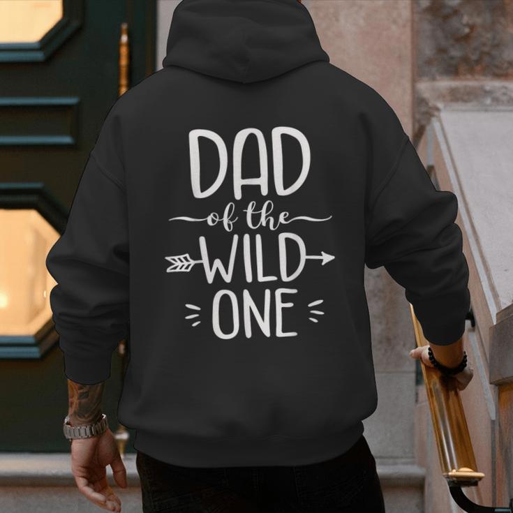 Dad Of The Wild One Shirt 1st Birthday Safari Men's Hoodie Back Print Dad Of The Wild One Shirt 1st Birthday Safari Men's Hoodie Back Print