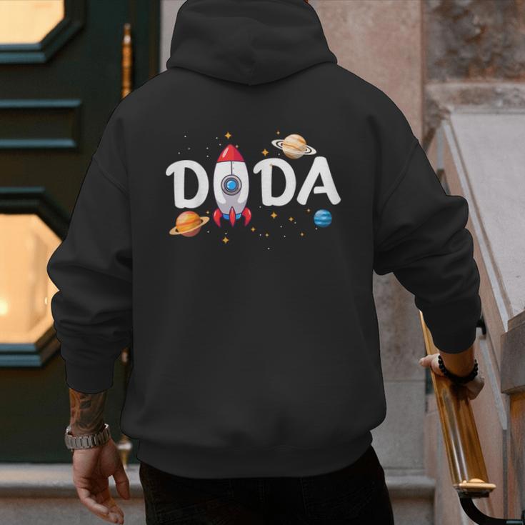 Dada Of The Birthday Boy Space Astronaut 1st Birthday Family Men's Hoodie Back Print Dada Of The Birthday Boy Space Astronaut 1st Birthday Family Men's Hoodie Back Print