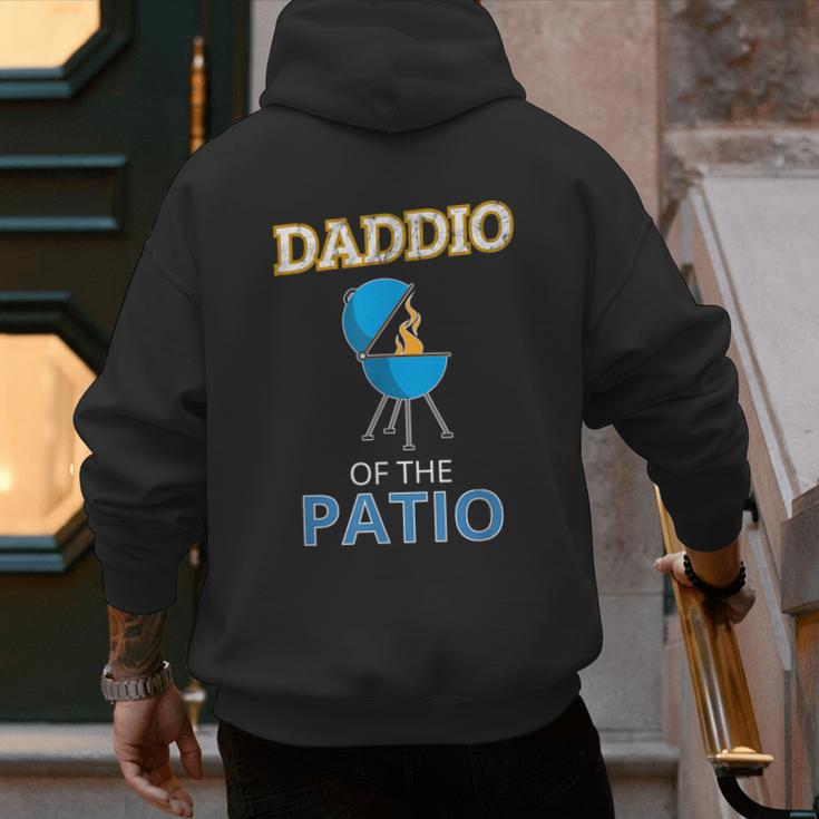 Daddio Of The Patio Fathers Day BBQ Grill Dad Men's Hoodie Back Print Daddio Of The Patio Fathers Day BBQ Grill Dad Men's Hoodie Back Print