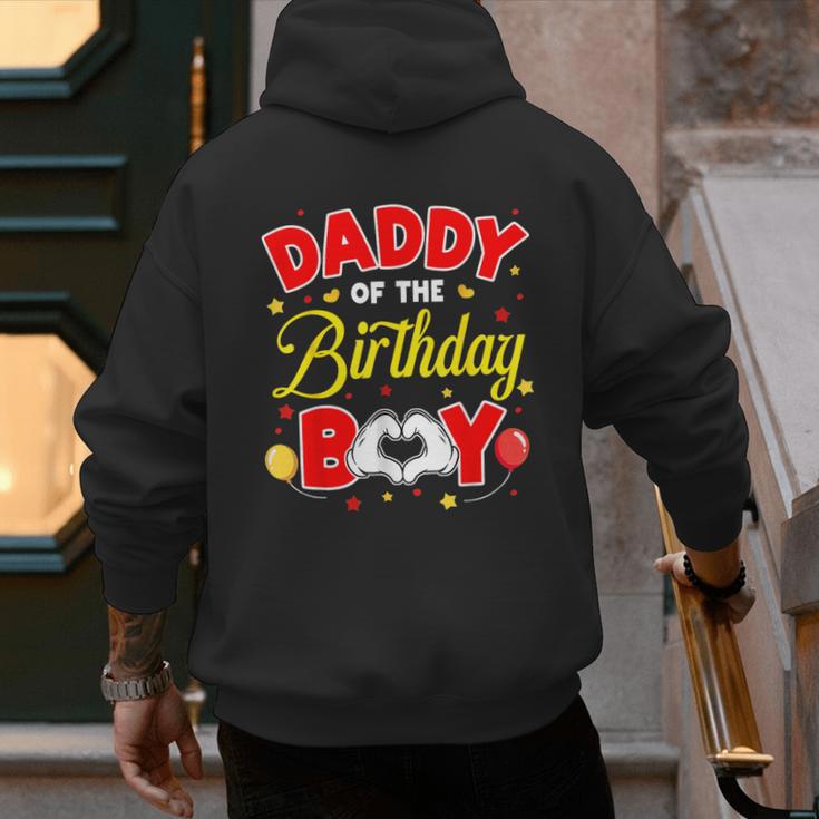 Daddy Of The Birthday Boy Matching Dad Son Family Birthday Men's Hoodie Back Print Daddy Of The Birthday Boy Matching Dad Son Family Birthday Men's Hoodie Back Print
