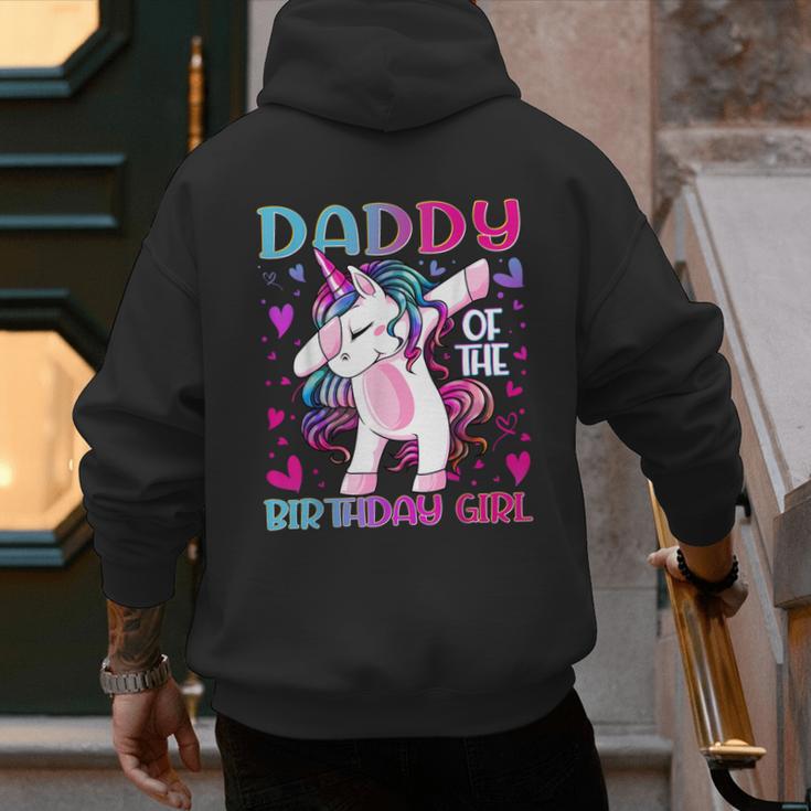 Daddy Of The Birthday Girl Dabbing Unicorn Dad Daddy Small Men's Hoodie Back Print Daddy Of The Birthday Girl Dabbing Unicorn Dad Daddy Small Men's Hoodie Back Print