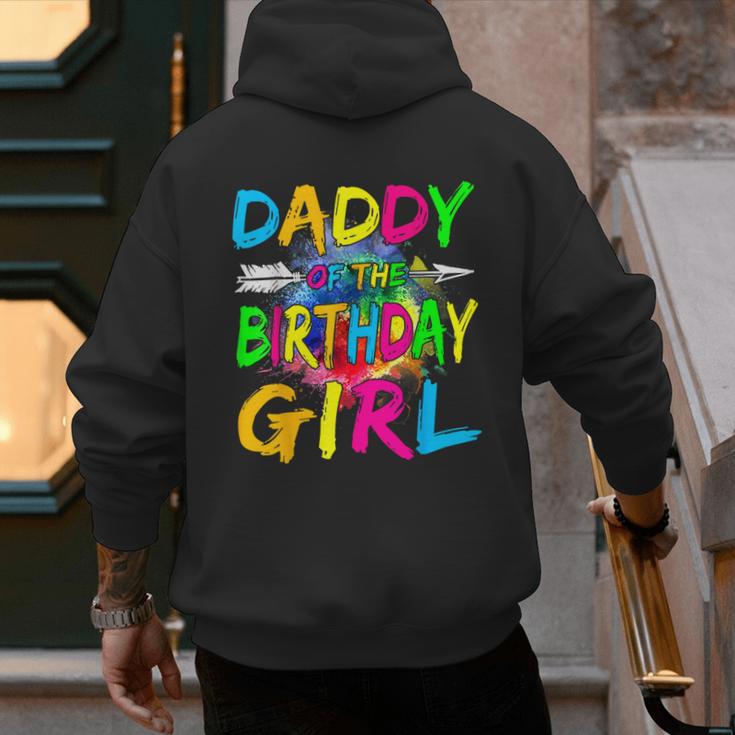 Daddy Of The Birthday Girl Retro 80's Party Men's Hoodie Back Print Daddy Of The Birthday Girl Retro 80's Party Men's Hoodie Back Print