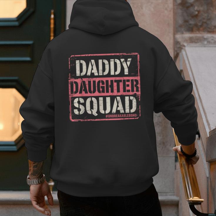Daddy Daughter Squad Fathers Day Matching Dad And Daughter Men's Hoodie Back Print