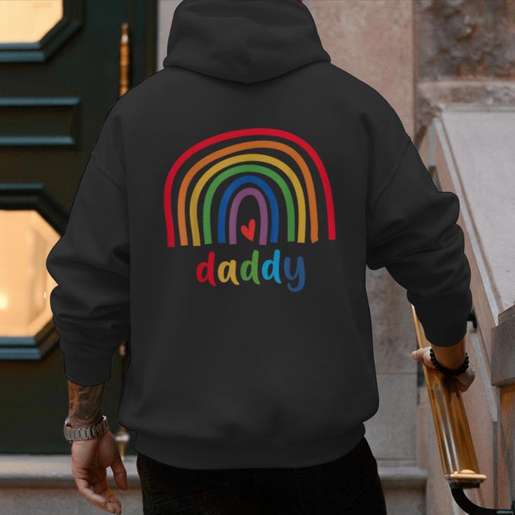 Daddy Rainbow For Women Men Family Matching Birthday Men's Hoodie Back Print