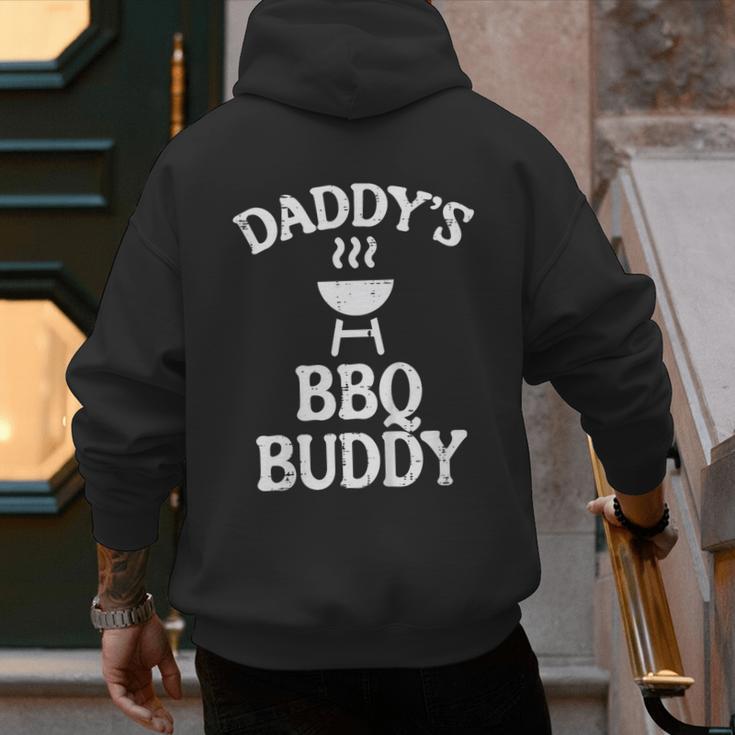 Daddys BBQ Buddy Cute Barbecue Family Match Boys Girls Kids Men's Hoodie Back Print