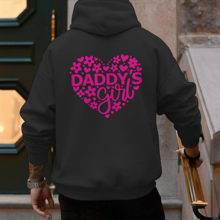 Daddy's Girl Father's Day Idea For a New Dad Men's Hoodie Back Print