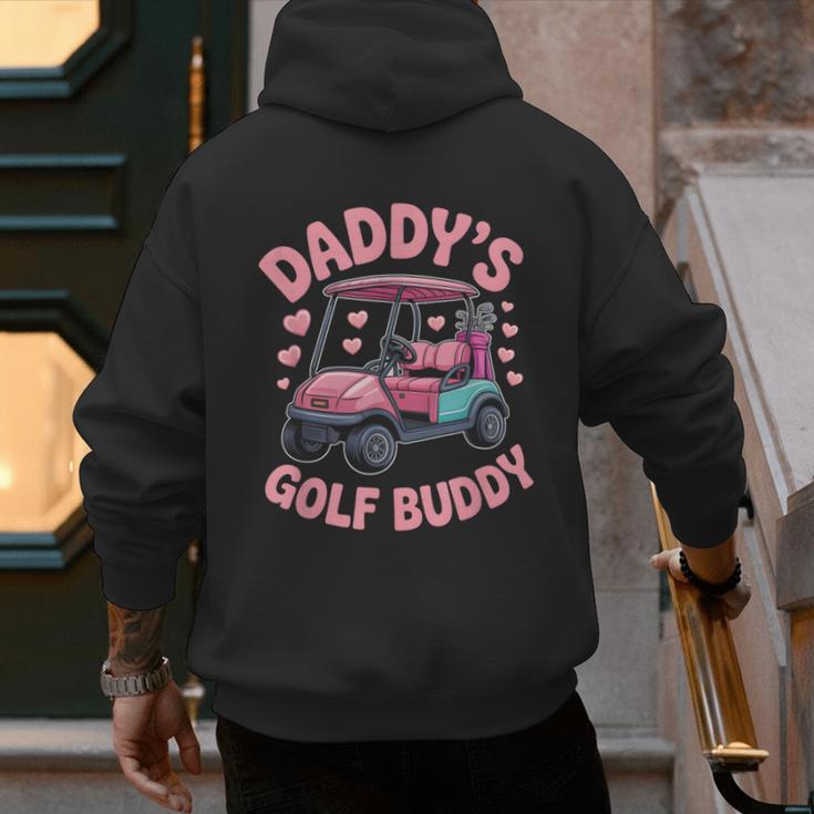 Daddy's Golf Buddy Cute Family Golfer Sport Fan Tee Matching Men's Hoodie Back Print