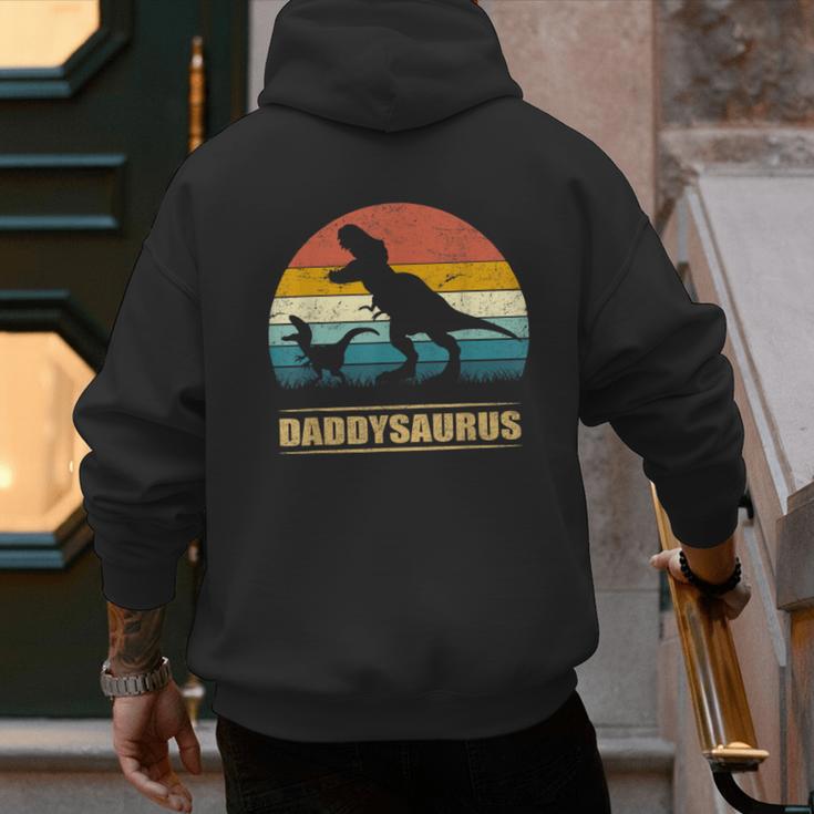 Daddysaurus DadRex Dinosaur Men Men's Hoodie Back Print