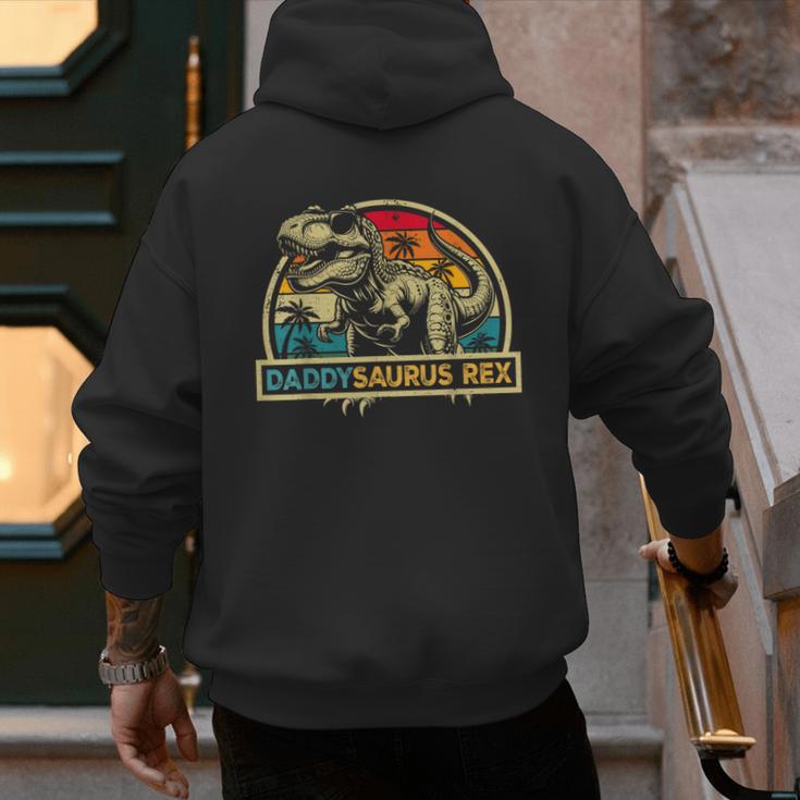Daddysaurus Rex Dinosaur Daddy Saurus Rex Family Matching Men's Hoodie Back Print Daddysaurus Rex Dinosaur Daddy Saurus Rex Family Matching Men's Hoodie Back Print