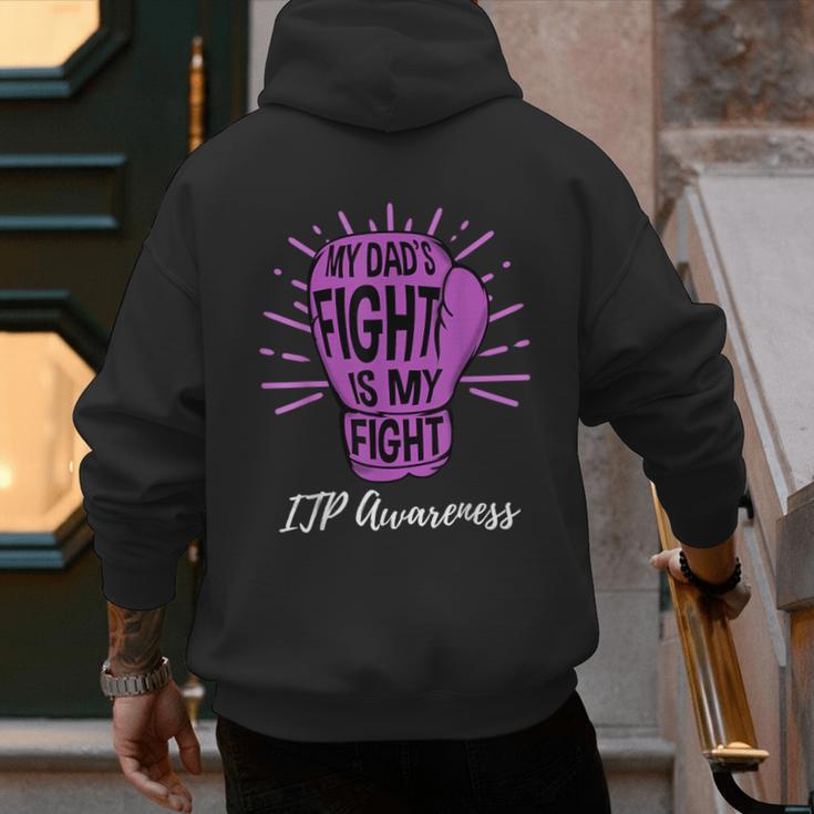 My Dads Fight Is My Fight Immune ITP Awareness Men's Hoodie Back Print