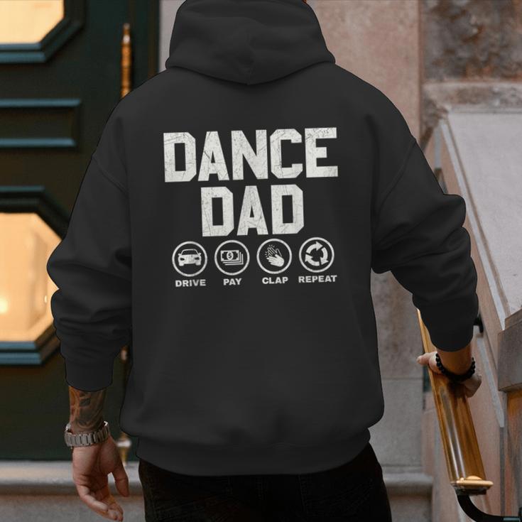 Dance Dad Proud Dancer Dancing Father Men Men's Hoodie Back Print