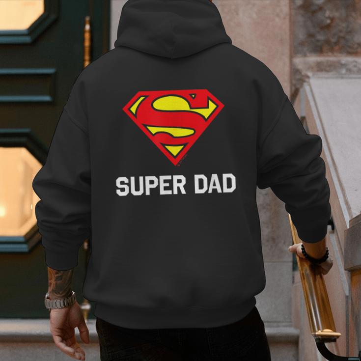 DC Comics Superman Father's Day Super Dad Logo Men's Hoodie Back Print