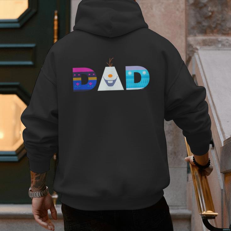 Disney Frozen Elsa Anna Olaf Dad Father's Day Birthday Men's Hoodie Back Print
