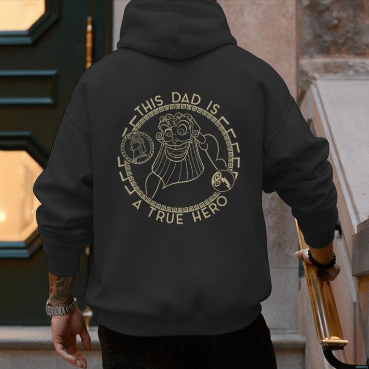 Disney Hercules Father's Day Zeus This Dad Is A True Hero Men's Hoodie Back Print Disney Hercules Father's Day Zeus This Dad Is A True Hero Men's Hoodie Back Print