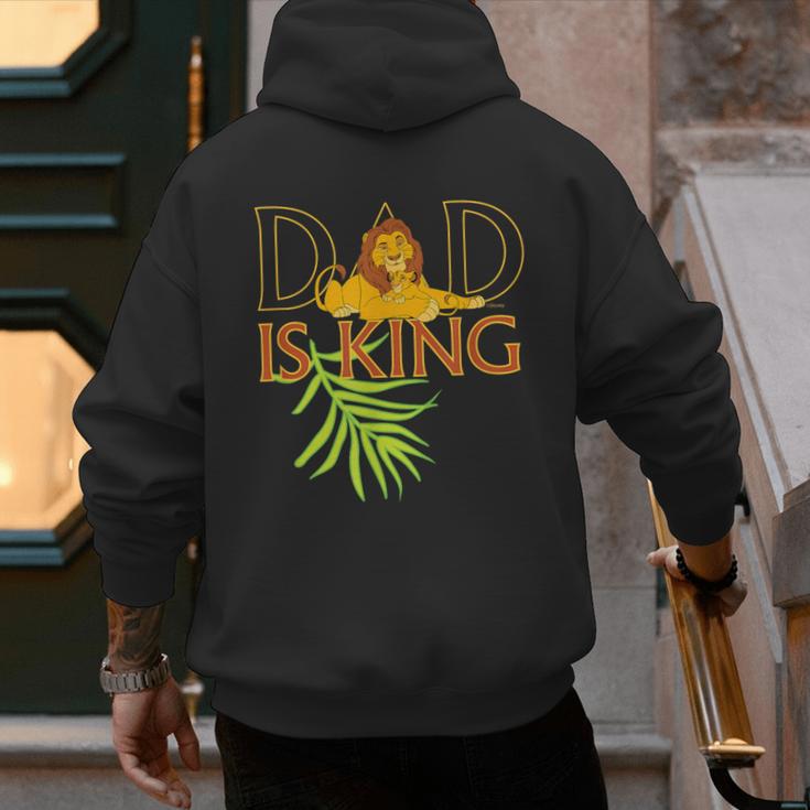 Disney The Lion King Dad Is King Mufasa & Simba Father's Day Men's Hoodie Back Print Disney The Lion King Dad Is King Mufasa & Simba Father's Day Men's Hoodie Back Print