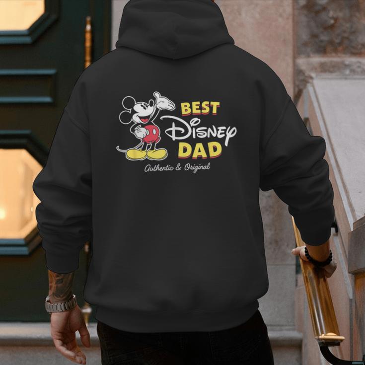 Disney Mickey Mouse Best Disney Dad Birthday Father’s Day Men's Hoodie Back Print