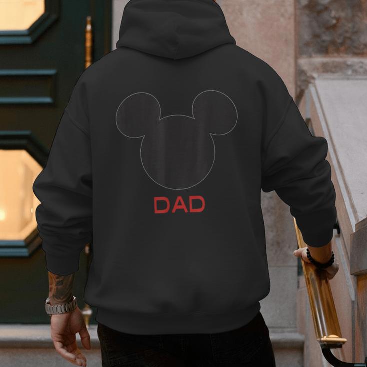Disney Mickey Mouse Dad Family Small Men's Hoodie Back Print Disney Mickey Mouse Dad Family Small Men's Hoodie Back Print