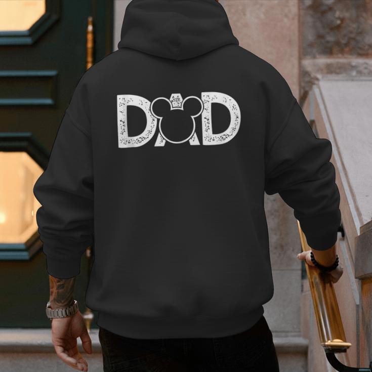 Disney Mickey Mouse Dad Small Men's Hoodie Back Print