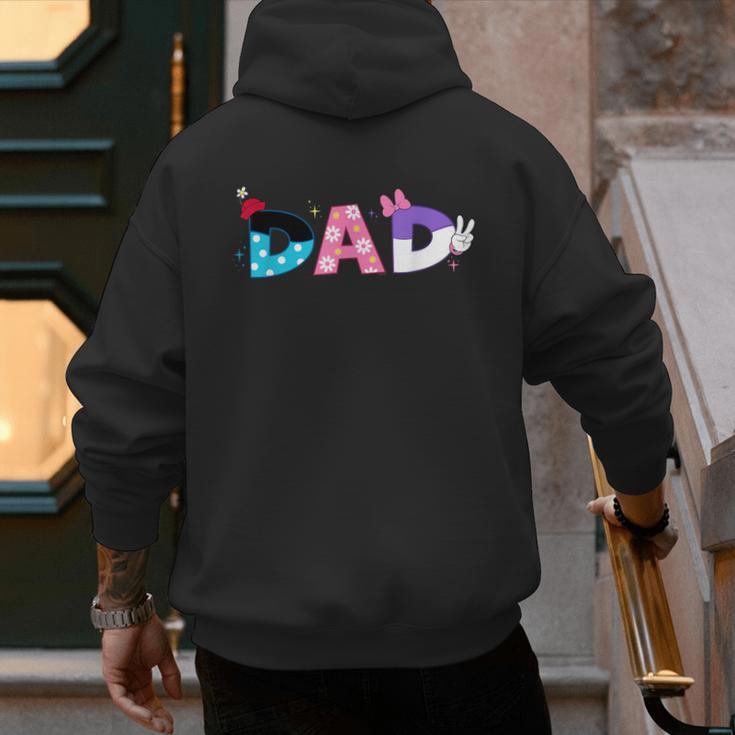 Disney Minnie Mouse And Daisy Duck Dad Father's Day Birthday Men's Hoodie Back Print