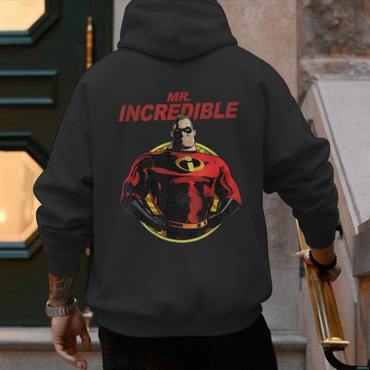 Disney Pixar The Incredibles 2 Mr Incredible Vintage Dad Men's Hoodie Back Print
