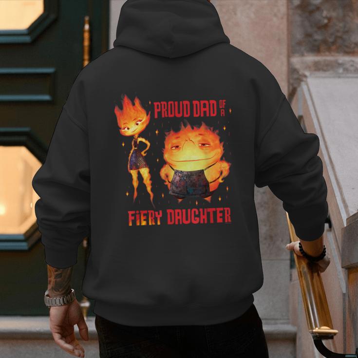 Disney And Pixar’s Elemental Proud Dad Of a Fiery Daughter Men's Hoodie Back Print