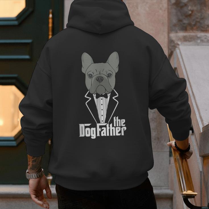 The Dogfather French Bulldog Dad Frenchie Papa T-Shirt Small Men's Hoodie Back Print