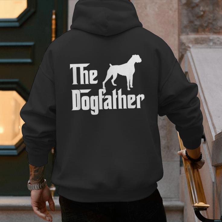 The DogfatherShirt Boxer Dog Lover Shirt For Men Dad Men's Hoodie Back Print The DogfatherShirt Boxer Dog Lover Shirt For Men Dad Men's Hoodie Back Print