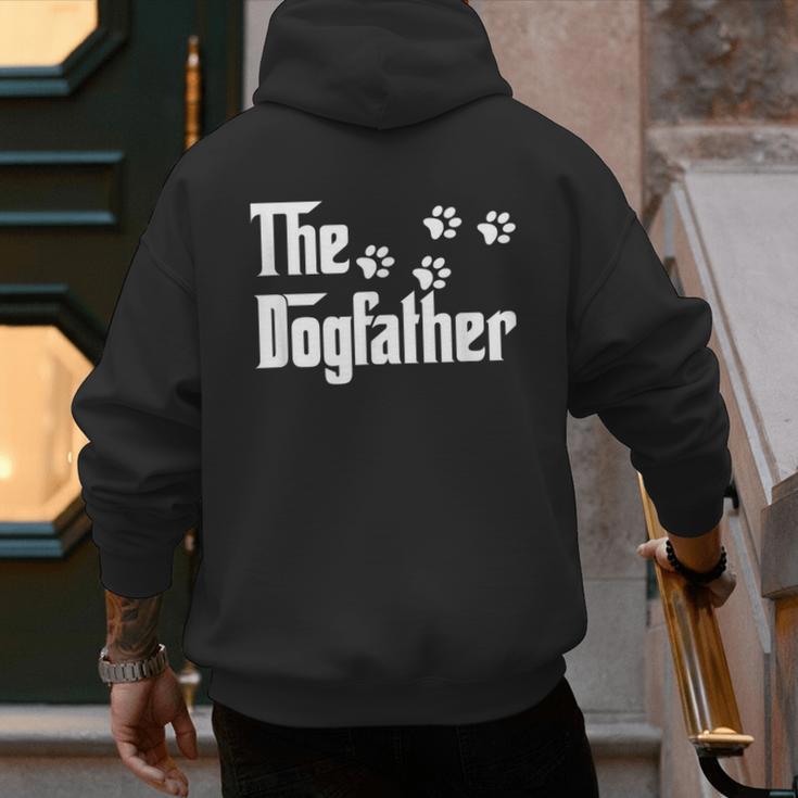The DogfatherShirt Dad Dog Lover Men's Hoodie Back Print