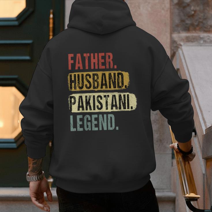 Father Husband Pakistani Legend Pakistan Dad Father's Day Men's Hoodie Back Print