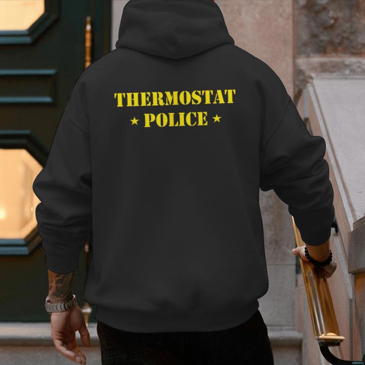 Father For Men Thermostat Police Dad Men's Hoodie Back Print Father For Men Thermostat Police Dad Men's Hoodie Back Print